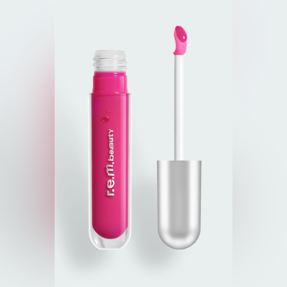 R.E.M. Beauty Essential Drip Glossy Balm Lipgloss Strawberry Soda Pink NEW OS